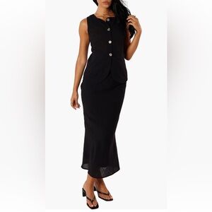 Petal & Pup Black Skirt Set